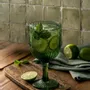 Verres - Le Verre À Vin Moss Ripple - Vert - BAZAR BIZAR LIVING