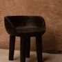 Tabourets - La Chaise Basse Sit Happens - Noyer Foncé - BAZAR BIZAR LIVING