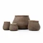 Pots de fleurs - Le Cache-Pot Faux-Puff - Marron - M - BAZAR BIZAR LIVING