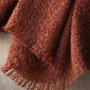 Throw blankets - THROW CIRRUS CHOCOLAT 140X180CM (55''X71'') 100% MOHAIR - BRUN DE VIAN-TIRAN