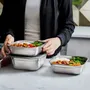 Food storage - BLACK+BLUM Lunch Box|Microwave Safe Stainless Steel |Square 1.1L |1.4L - BLACK+BLUM EUROPE