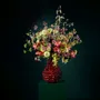 Floral decoration - Crispy green with a hint of reds bouquet - SILK-KA BV