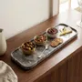 Objets de décoration - Plateau en marbre gris foncé 450X150MM - SAGIT