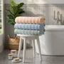 Serviettes de bain - Serviette Varadero 50x90cm, bleue, 650 g/m² - DILIOS