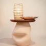 Autres tables  - Table d'appoint 3 - Chêne foncé - LB CERAMIQUES