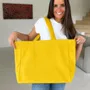 Bags and totes - Reusable Shopping Tote Bag – Nancy Yellow (43 × 15 × 36 cm) - MOONPACK