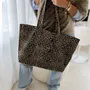 Bags and totes - Reusable tote bag — Nancy Leopard Dark 🖤 (43x15x36 cm) - MOONPACK