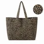 Bags and totes - Reusable tote bag — Nancy Leopard Dark 🖤 (43x15x36 cm) - MOONPACK