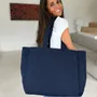 Bags and totes - Reusable tote bag — Nancy Navy (43×15×36 cm) - MOONPACK
