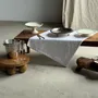 Plats et saladiers - Plat à piédouche en faïence frises végétales vertes H12 D24 - OFFICE OBJETS