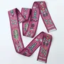 Scarves - Silk sash | The totem | pink and light blue - MON LIEN ATELIER