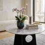 Tables basses - Table basse en marbre gris clair Ø 800 mm - SAGIT
