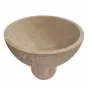 Objets de décoration - Bol en travertine beige 200*170MM - SAGIT