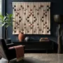 Other wall decoration - Copper Diamond: Large-Scale Handmade Modern Macramé Wall Installation - SARMAL DESIGN