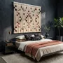Other wall decoration - Copper Diamond: Large-Scale Handmade Modern Macramé Wall Installation - SARMAL DESIGN