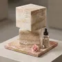 Objets de décoration - Diffuseur d'huiles essentielles en onyx beige 75X75MM - SAGIT