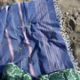 Autres linges de bain - fouta XL bleu parlement-rose poudre 220x160 cm - OTTOMANIA