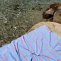 Other bath linens - hammam towel blue-coral red 170x100 cm - OTTOMANIA