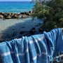 Other bath linens - hammam towel XL ocean blue-light blue 220x160 cm - OTTOMANIA