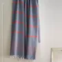 Autres linges de bain - fouta bleu acier/rouge brique 170x100cm - OTTOMANIA