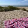 Other bath linens - hammam towel XL burgundy red/blue 220x160cm - OTTOMANIA