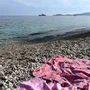 Other bath linens - hammam towel coral red-mediterranean blue 170x100 cm - OTTOMANIA