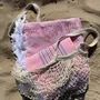 Other bath linens - hammam towel powder pink-parliament blue 170x100 cm - OTTOMANIA