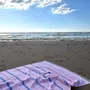 Autres linges de bain - fouta XL rose poudré-bleu parlement 220x160 cm - OTTOMANIA