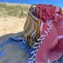 Autres linges de bain - fouta XL rouge brique/rose 220x160cm - OTTOMANIA
