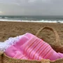 Other bath linens - hammam towel XL sorbet pink/mandarine 220x160cm - OTTOMANIA