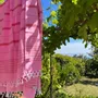 Autres linges de bain - fouta XL rose sorbet/rouge brique 220x160cm - OTTOMANIA