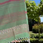 Autres linges de bain - fouta XL pistache/tulipe 220x160cm - OTTOMANIA