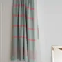 Autres linges de bain - fouta gris vert/rouge corail 170x100cm - OTTOMANIA