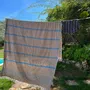 Other bath linens - hammam towel XL olive green/ocean blue 220x160cm - OTTOMANIA