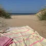 Other bath linens - hammam towel XL linden/candy pink 220x160cm - OTTOMANIA