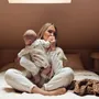 Children's fashion - Moonlight velvet baby pajamas - BONJOUR LITTLE