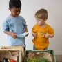 Children's fashion - Orange Vegetable Riddle T-Shirt - CHOUETTE