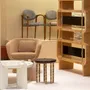 Chaises pour collectivités - Chaise Salle à manger Tanoco bois massif avec bras - assise tissu COM - DUISTT