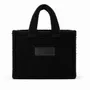 Bags and totes - Teddy Tote Bag in Plush Effect Fabric - Black - MOONPACK