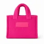 Bags and totes - Teddy Tote Bag in Plush Effect Fabric - Fuschia (37x16x28cm) - MOONPACK