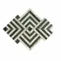 Mosaics - White green carrara marble mosaic - SAGIT