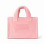 Bags and totes - Teddy tote bag in plush effect fabric - Powdery Pink (37x16x28cm) - MOONPACK
