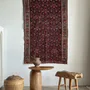 Objets de décoration - Tapis iranien à motifs floraux stylisés roses et bleus 155x105 - OFFICE OBJETS