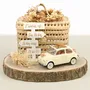 Cadeaux - Fiat 500 L 1968 Blanc Ivoire cadeau de mariage 1/18 - NOREV