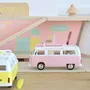Jouets enfants - Voiture jouet VW Combi T2b Camper Van 1973 Rose Jet-car 1/43 - NOREV