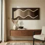Autres décorations murales - Ethereal Wave : décoration murale textile 3D ombrée faite à la main av - SARMAL DESIGN