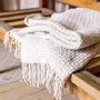 Throw blankets - Wool Blend Throw Symphony - LANAVITTA