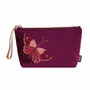 Clutches - Velvet satin-nylon pouch with embroidery patch - Limited edition - BIEN MOVES
