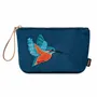 Clutches - Velvet satin-nylon pouch with embroidery patch - Limited edition - BIEN MOVES