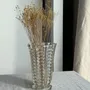 Vases - Vintage Geometric Molded Glass Flared Vase H21 - OFFICE OBJETS